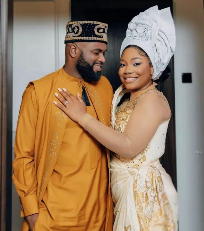 Mercy Chinwo officially shares beautiful moments from her wedding introduction [Photos]