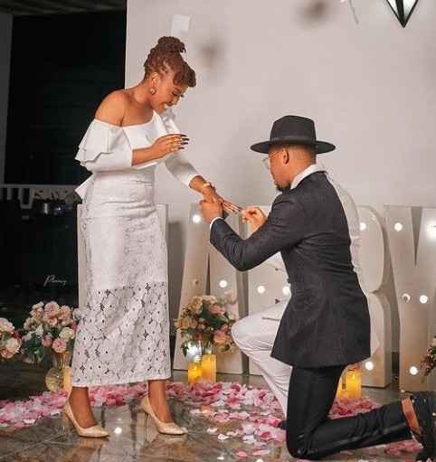 Solomon Buchi announces engagement to lover, Arike Adeola [Photos]