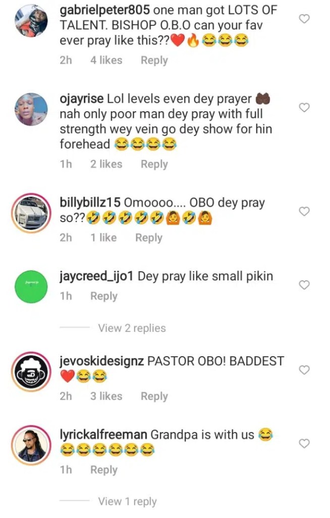 “Bishop OBO, the tailor wey sow this cloth sha” – Reactions Davido leads prayer session at his uncle’s campaign rally in Osun [Video]