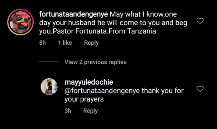 May Edochie reacts as female pastor saysYul Edochie will beg her for forgiveness one day