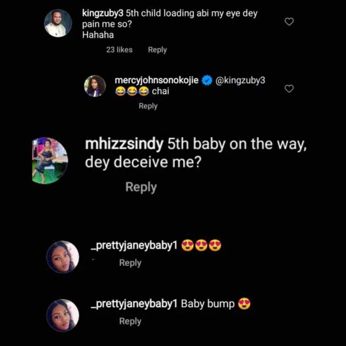 Fans Jubilate as Mercy Johnson shows off ‘visible baby bump’ in recent video; she reacts