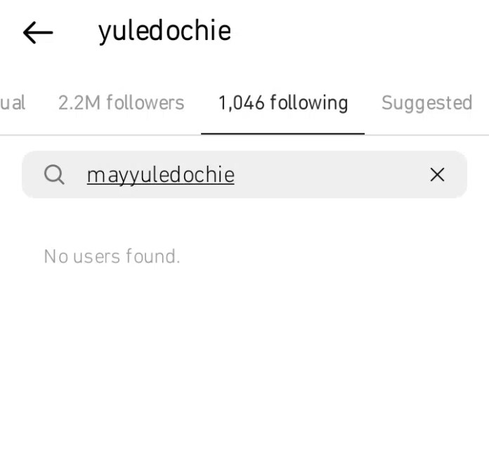 Yul Edochie quietly unfollows first wife on social media