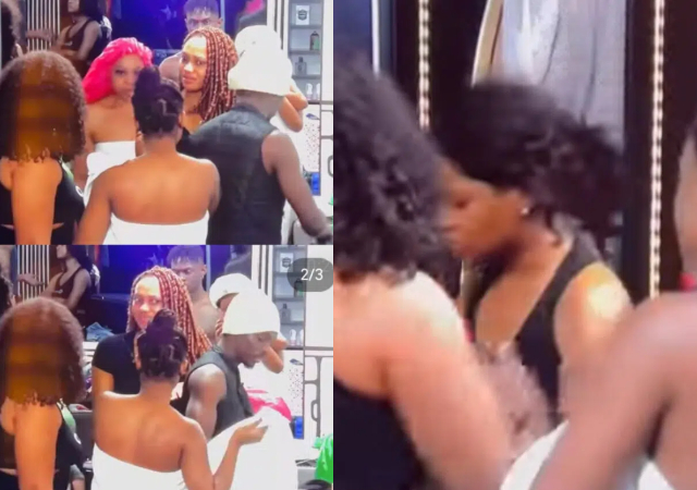 #BBNaija: Gbas Gbos as Bella, Chomzy, Phyna, Chichi and Amaka clash over Phyna’s alleged or@l s3x with Groovy [Video]