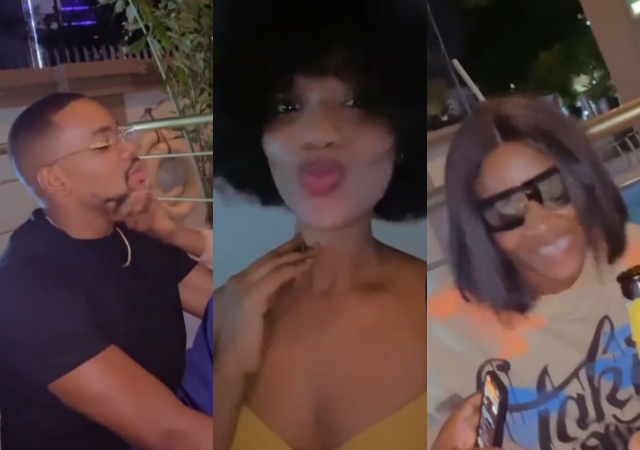 #BBNaija: Pharmsavi shies away from the camera as evicted housemates reunite except for Beauty [Video]