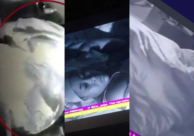 #BBNaijaS7: Daniella and Khalid gives Amaka sleepless night as they once again get busy ‘under the duvet’ [Video]
