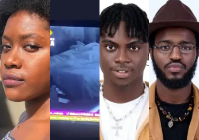 #BBNaijaS7: “She Messed Up, Bryan Was Right”- Reactions As Daniella & Khalid Get Busy Under The Sheets [Video]