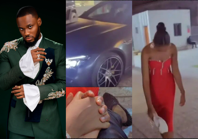 BBNaija’s Prince Nelson gifts girlfriend brand new Mercedes Benz [Video]