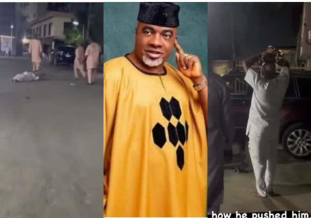 “Because he endorsed Tinubu” – Reactions as Olaiya Igwe rolls on the ground after receiving new Benz from MC Oluomo [Video]