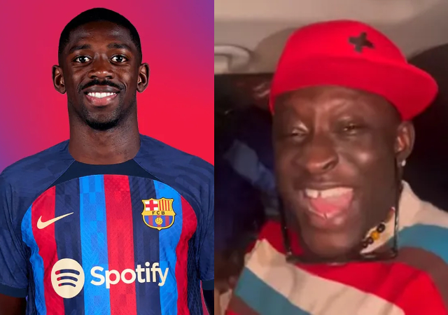 Carter Efe screams in excitement as Barcelona star, Ousmane Dembele celebrates win with ‘Machala’ [Video]