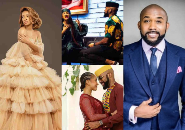 Marry me again: Adesua Etomi reacts as husband, Banky W proposes to her