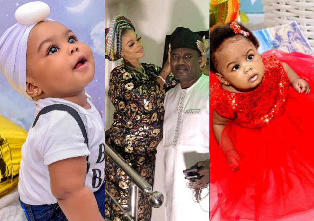 Mercy Aigbe’s ex-husband, Lanre Gentry and wife wows fans as they celebrate their daughter