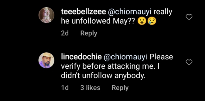 Yul Edochie’s Brother, Linc Reacts After Being Accused Of Being Mean And Hostile to May Yul-Edochie