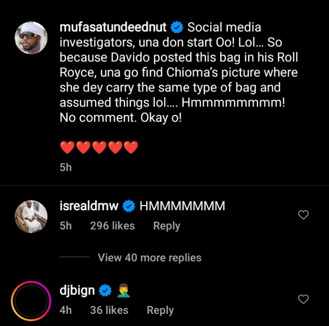 Isreal DMW, Tunde Ednut react to speculations of Davido reuniting with babymama chioma