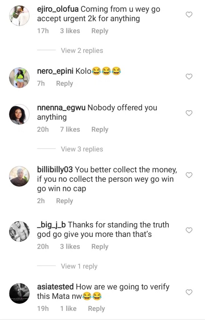 “You wey go accept urgent 2k for anything” – Reactions as Uche Maduagwu claims he turned down N7.2m to endorse a candidate