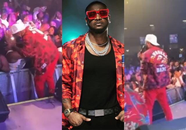 “Somebody serious girlfriend”- Reactions as Paul ‘Mr P’pauses performance, locks lips with female fan at PSquare concert [Video]