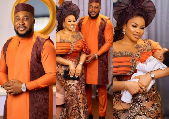 “Thank You For Spoiling Me With Love My Sugar Daddy, You Complete Me”- Nosa Rex, Wife Celebrates 7th Wedding Anniversary [Photos]