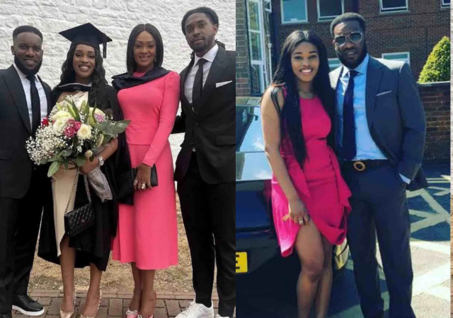 “Thanks for making us proud” -JJ Okocha and wife celebrates daughter, Daniella as she bags a degree [Photo]