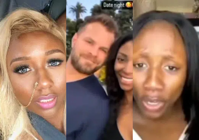 “The next woman he got was still black”- Korra Obidi reacts to video of her ex hubby on a date with unknown lady [Video]