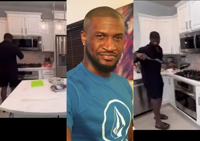 “You need serious deliverance”- Peter Okoye slams Netizens who insulted him for showing off his mansion in US