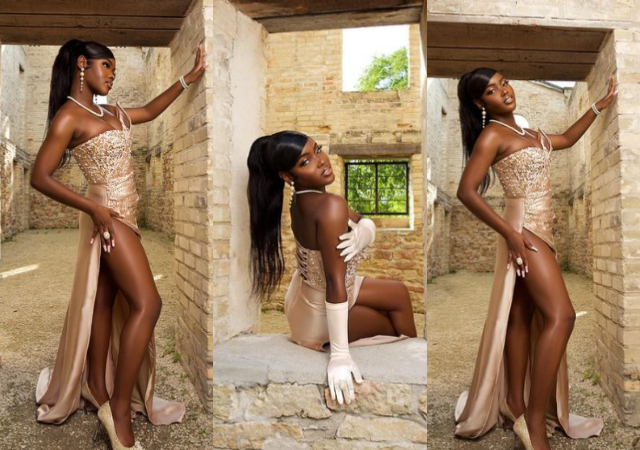 “Your mama no do reach laidis ooo”- Reactions as Mercy Aigbe’s daughter strips to her undies for racy shoot [Photos]