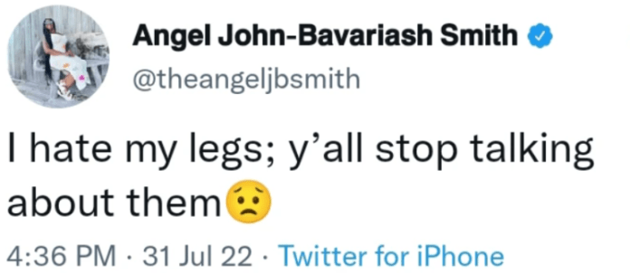 “Stop Talking About My Legs, I H@te Them”– BBNaija’s Angel Smith Warns