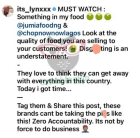 Disgusting food – Singer Lynxxx slams popular online vendors after he was served Amala garnished with hair strand
