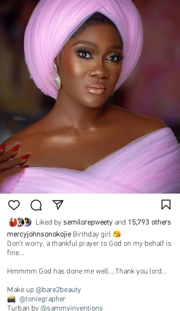 Lady In Pink - Mercy Johnson Celebrates Her 38th Birthday in Style [photo]