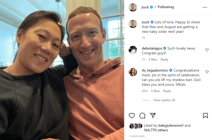 Facebook CEO, Mark Zuckerberg, and wife Priscilla, expecting their third child