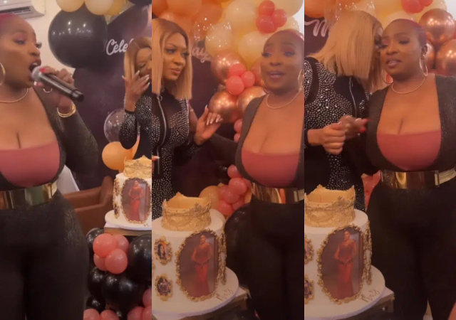 Anita Joseph throws her a surprise birthday party for Yul Edochie’s first wife, May Edochie[Video]