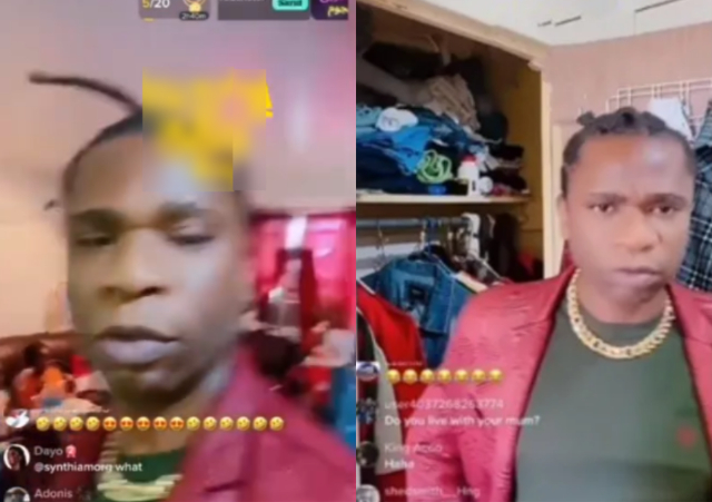 Funny moment Speed Darlington trades words with his mum as she warned him against using vulgar words on kids (video)