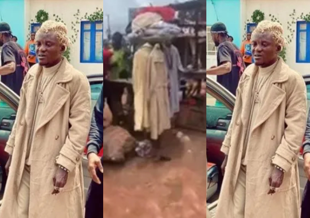 Man drags Portable for reportedly buying ‘expensive’ outfit from roadside stall [Video]