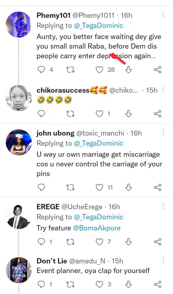 “Try feature Boma” – Reactions trail Tega’s decision to start a talk show on how to make marriages successful