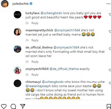 Actress Uche Ogbodo comes under fire over her reaction to Yul Edochie’s surprise on May’s birthday