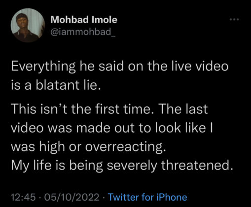 “… Everything He Said Is A Lie”- Mohbad On Naira Marley’s Live Video Following Alleged Attack