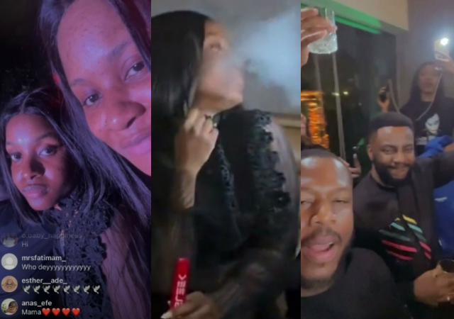 Bella dey smoke shisha?, Innocent Bella– Viral video of BBNaija stars at Rico Swavey’s tribute night stuns fans