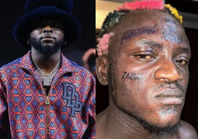 “Bruh don’t give…”- Davido reacts to Portable’s new face tattoos