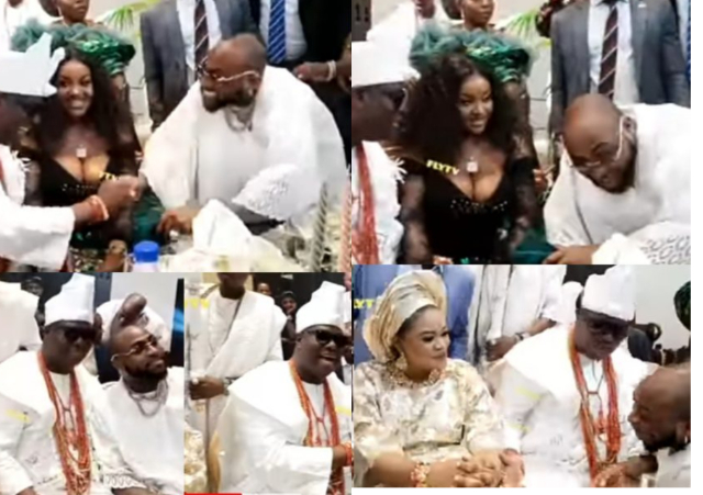 Davido introduces Chioma to Ooni of ife as his wife (video)
