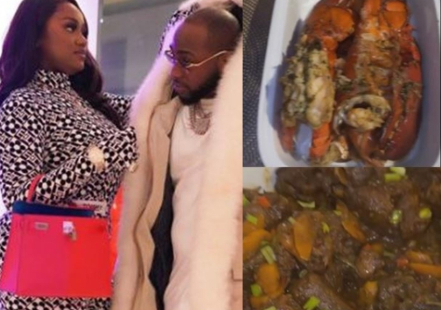 Davido showers praise on girlfriend, Chioma Rowland over sumptuous delicacies [Video]