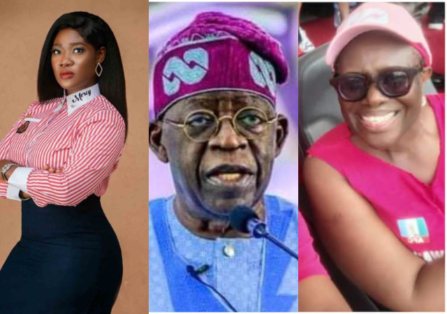How Mercy Johnson escaped social media mob yesterday as Nigerians dragged Joke Silva to filth over Tinubu support walk