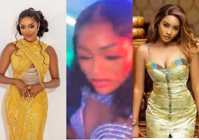 I already know say na fake life- Reactions as Beauty is seen picking dollars at her birthday party