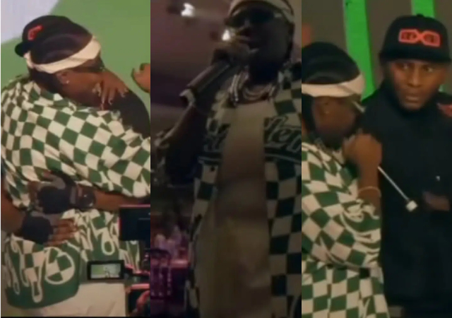 “I want to dance with you, nobody will fire you” – Teni invites shy cameraman on stage to dance with him [Video]