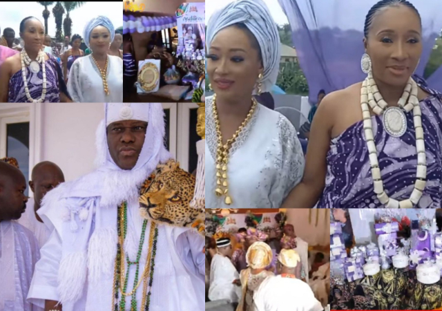Ooni of Ife marries fifth wife, Princess Ronke Ademiluyi [Video]