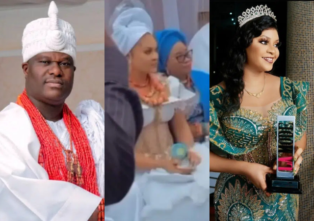 Ooni of Ife officially marries third wife Tobi Phillips [Videos]