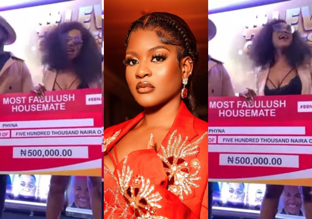 Phyna receives N500k after being voted ‘Most Fabulush’ housemate [Video]