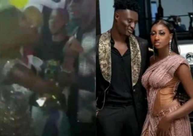 “Protect your property” — Netizens reacts as Chizzy drags Doyin from fan at Phyna’s party [Video]