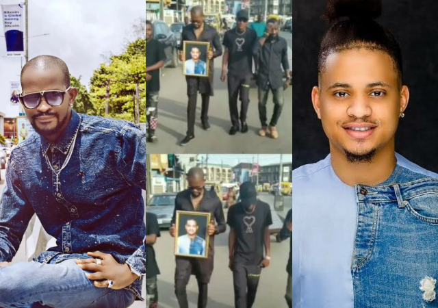 Rico have really suffered some are just using him for clout- Uche Maduagwu slammed as he hits the streets to mourn Rico Swavey