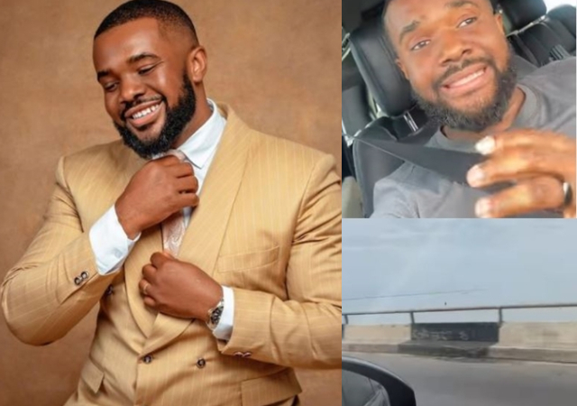 “Scary” –  May Yul-Edochie, others react as Williams Uchemba shares video of increasing water level at 3rd Mainland Bridge