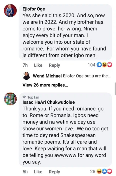Las las she con marry one-Reactions as old post from Peggy Ovire against Igbo men resurfaces