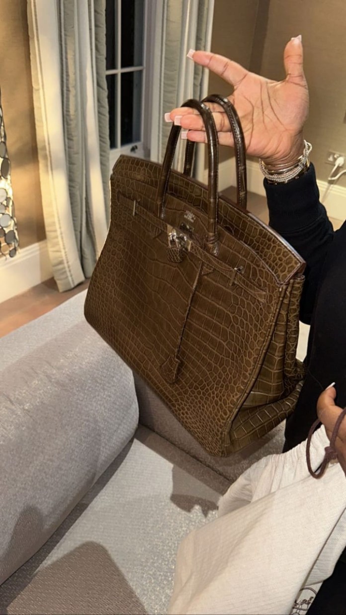 “The Money Used To Buy This Bag Can Feed Many Families” – Reactions As Pastor Tobi Adegboyega, Gifts Davido’s Fiancee, Chioma, Hermes Birkin Bag Worth Over N70 Million [$95000]