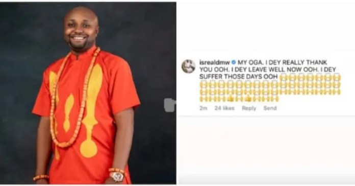 I dey live well now- Isreal appreciates Davido for changing his life